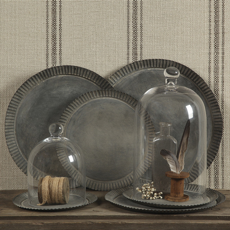 PLATO DECORATIVO METAL GALVANIZADO M