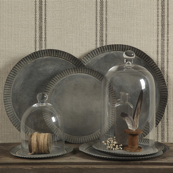 PLATO DECORATIVO METAL GALVANIZADO M