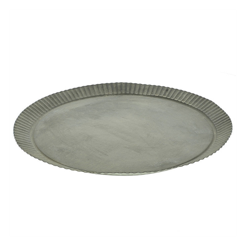 PLATO DECORATIVO METAL GALVANIZADO M