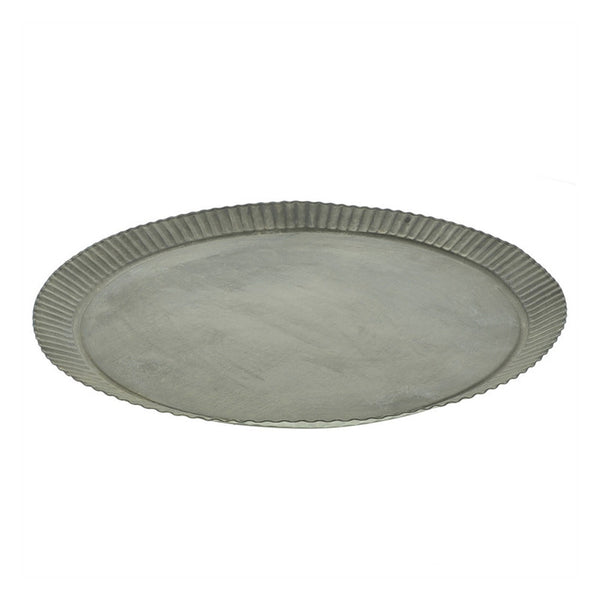 PLATO DECORATIVO METAL GALVANIZADO M