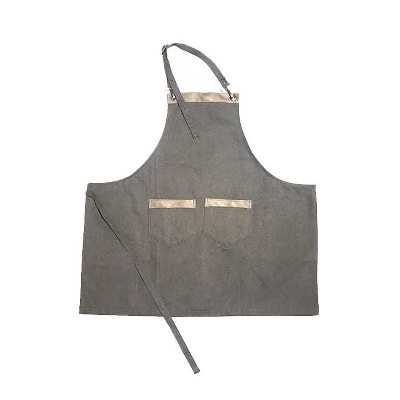 DELANTAL PARA ASADO GRIS