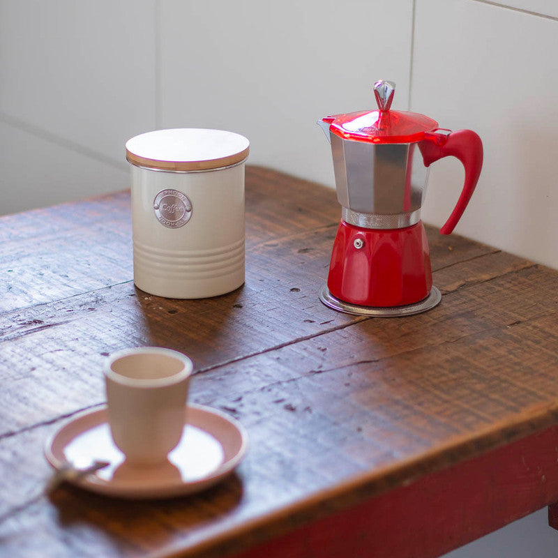 CAFETERA ITALIANA 6 TAZAS ROJA