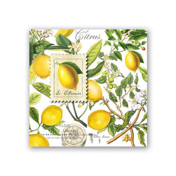 SERVILLETA COCKTAIL LEMON BASIL