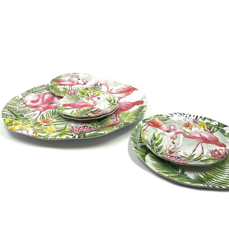 PLATO DE ENSALADA MELAMINA FLAMINGO A