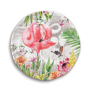PLATO DE ENSALADA MELAMINA FLAMINGO B