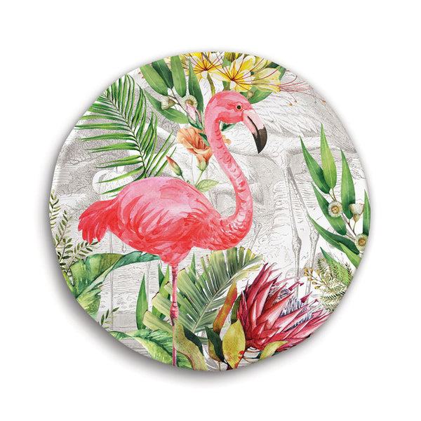 PLATO DE ENSALADA MELAMINA FLAMINGO D