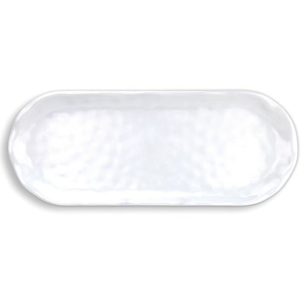 PLATO OVALADO MELAMINA WHITE ON WHITE