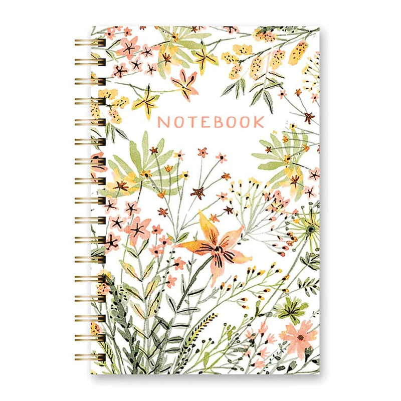 CUADERNO ANILLADO MEDIANO TAPA DURA - WILD FLOWERS