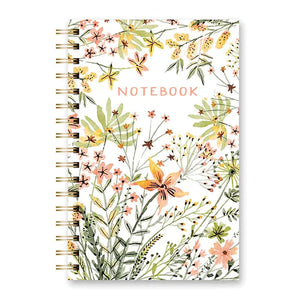 CUADERNO ANILLADO MEDIANO TAPA DURA - WILD FLOWERS