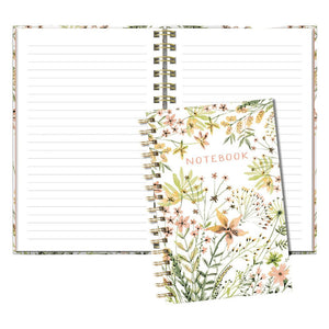 CUADERNO ANILLADO MEDIANO TAPA DURA - WILD FLOWERS