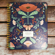 CUADERNO TAPA DURA CUADRICULADO - NATURE NAVY