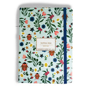 LIBRETA MEDIANA LÍNEAS TAPA BLANDA - NATURE CELESTE