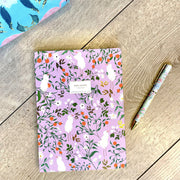 LIBRETA MEDIANA COMPOSICIÓN - BIRDS LILA