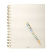 BOLIGRAFO METALICO - FLORES F/BLANCO