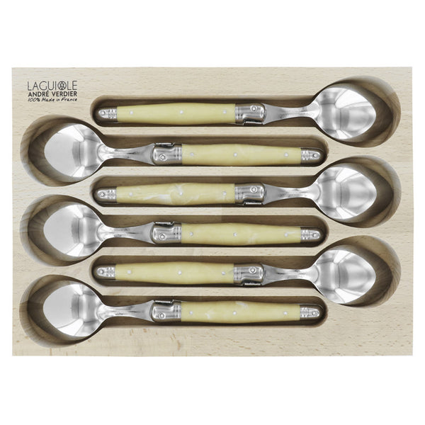 SET 6 CUCHARAS COMIDA HUESO