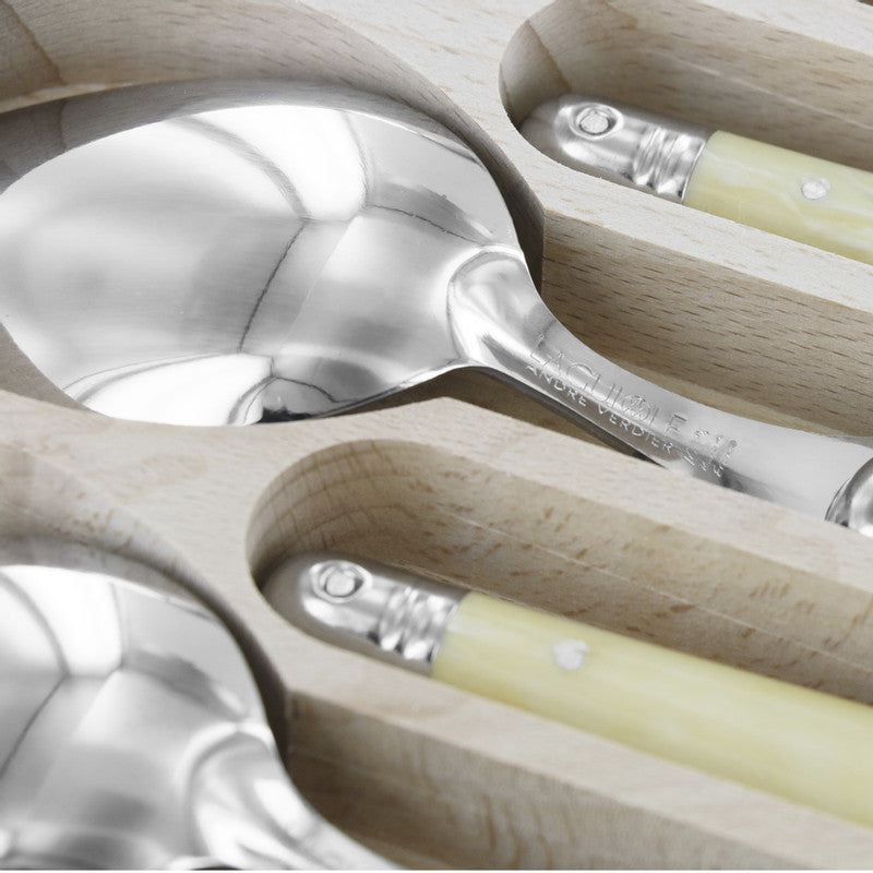 SET 6 CUCHARAS COMIDA HUESO