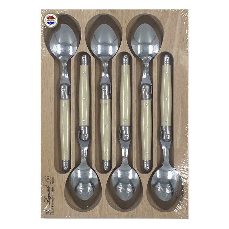 SET 6 CUCHARAS COMIDA IVORY