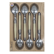 SET 6 CUCHARAS COMIDA IVORY