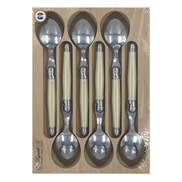 SET 6 CUCHARAS COMIDA IVORY