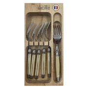 SET 6 TENEDORES POSTRE IVORY