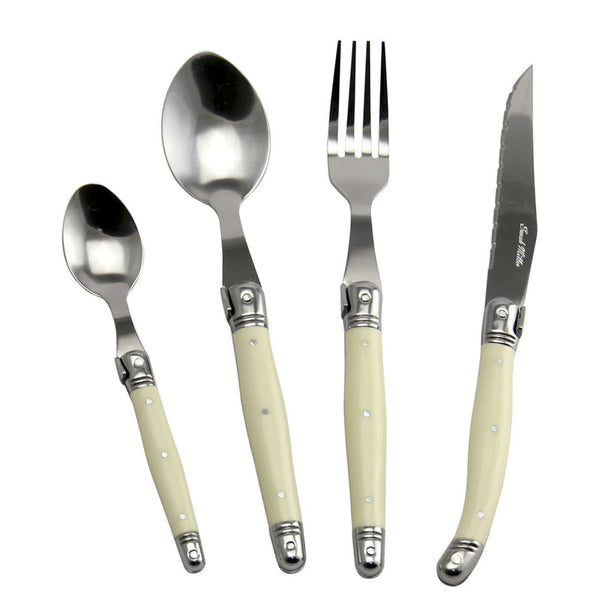 SET CUBIERTOS 24 UNIDADES IVORY