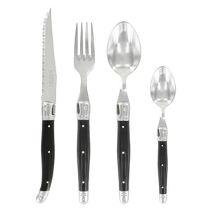 SET CUBIERTOS 24 UNIDADES NEGRO