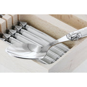 SET 6 CUCHARAS POSTRE BLANCO