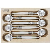 SET 6 CUCHARAS COMIDA BLANCO
