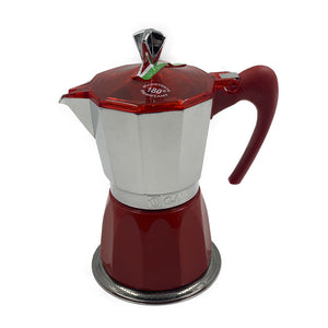 CAFETERA ITALIANA 6 TAZAS ROJA