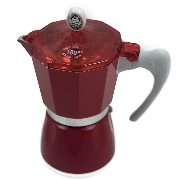 CAFETERA BELLA 6 TAZAS ROJA