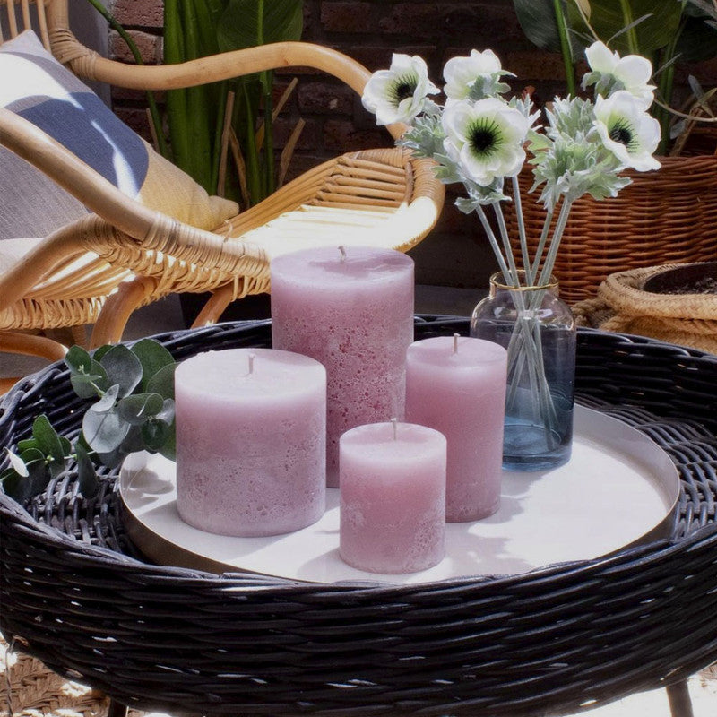 VELA RÚSTICA SOFT PINK L 10CM