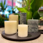 VELA RÚSTICA IVORY XS 8CM