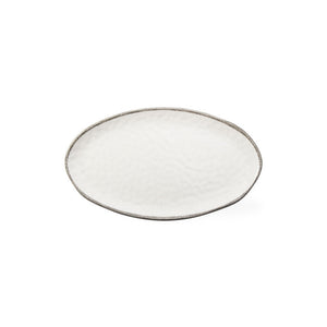 FUENTE OVALADA PLANA MELAMINA IVORY