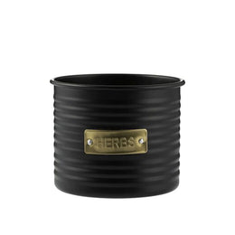 TARRO DE HIERBAS NEGRO