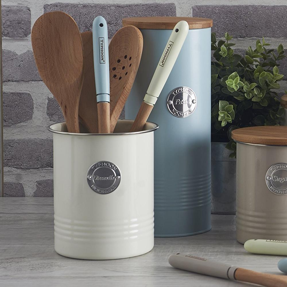 TARRO DE UTENSILIOS CREMA