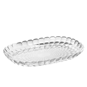 BANDEJA TIFFANY OVALADA TRANSPARENTE
