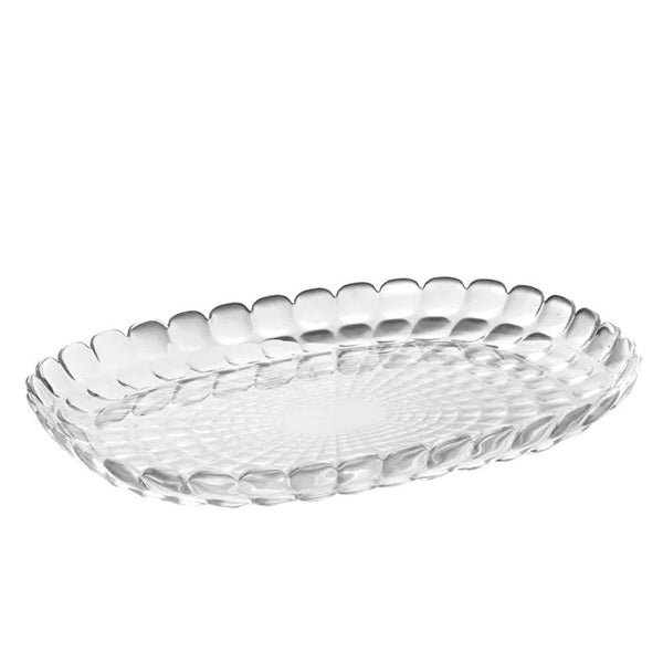 BANDEJA TIFFANY OVALADA TRANSPARENTE