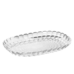 BANDEJA TIFFANY OVALADA TRANSPARENTE