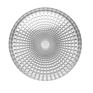 BANDEJA TIFFANY REDONDA TRANSPARENTE