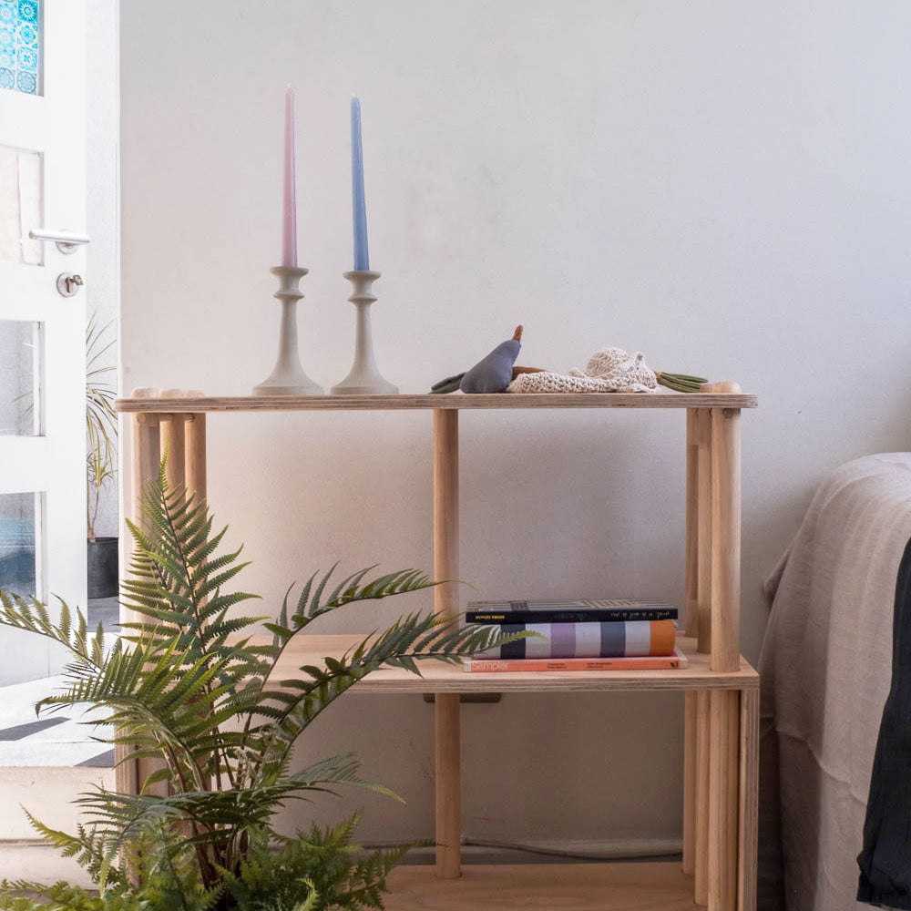 VELA CANDELABRO 25CM SOFT PINK