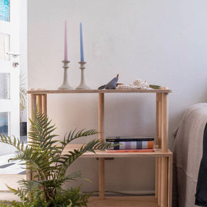 VELA CANDELABRO 25CM SOFT PINK