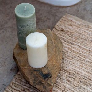 VELA RÚSTICA HUNTER GREEN L 10CM