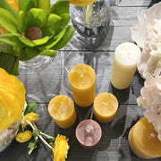 VELA RÚSTICA MUSTARD S 12CM