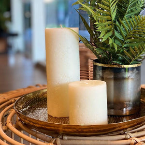 VELA RÚSTICA IVORY L 10CM