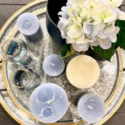 VELA RÚSTICA OCEAN BLUE M 18CM