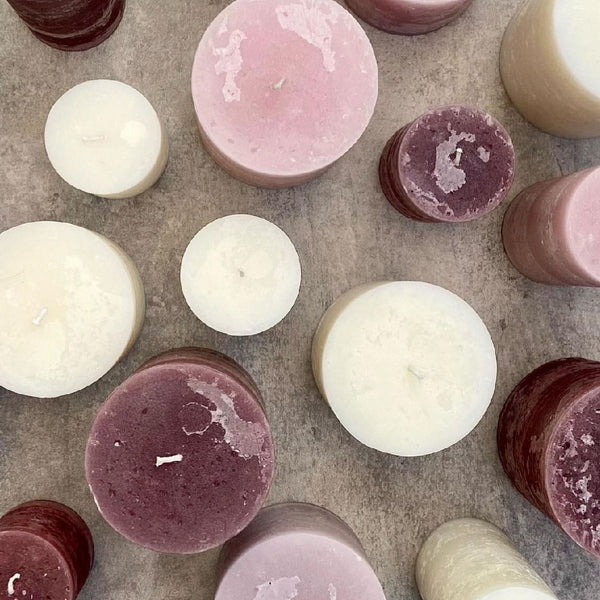 VELA RÚSTICA SOFT PINK XL 16CM